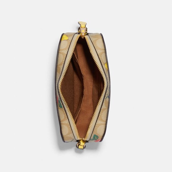 🌸 Mini Camera Bag In Signature Canvas With Dreamy Veggie Print butterfly 🦋 - Picture 4 of 12